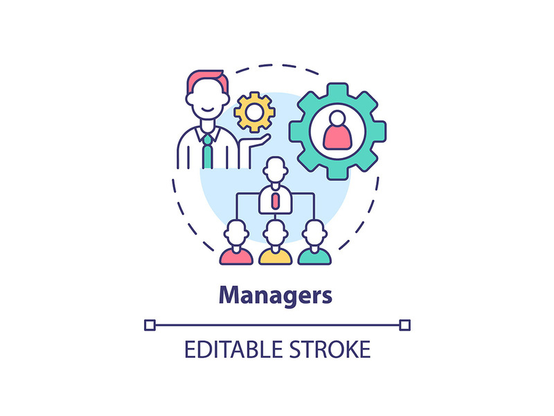 Managers concept icon