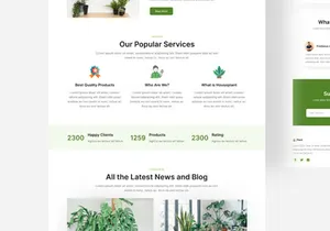 Plant - Plant Web App Landing Page Design 2