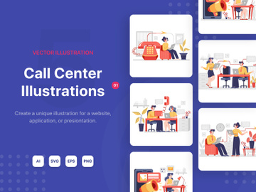 M77_Call Center Illustrations_v1 preview picture