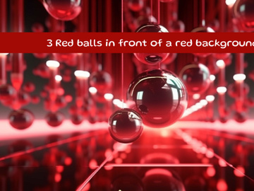 Red balls in front of red background preview picture