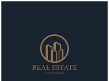 simple real estate logo design,building,skyscraper,property business,apartment,architecture vector