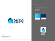 ALPHA Real Estate Logo Design Ideas