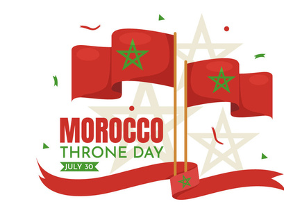 10 Happy Morocco Throne Day Illustration