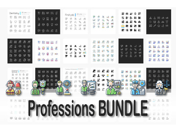 Professions icons bundle preview picture