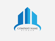 Buildings real estate logo vector