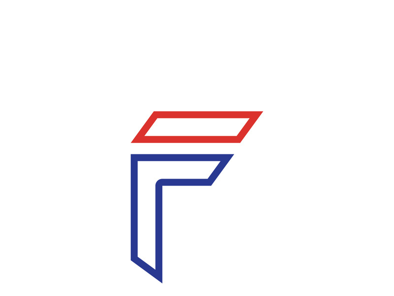 F logo and symbol vector icon app