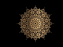 Mandala Flower Art Logo Background Design