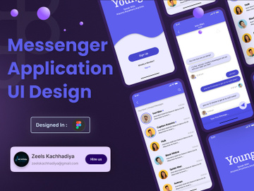 Messenger App Ui Design preview picture