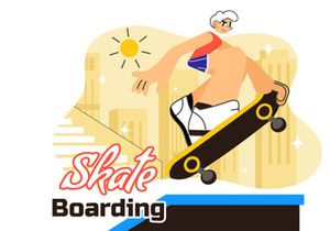 10 Extreme Skateboarding Tricks Illustration