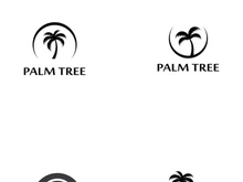 Unique and modern arabian palm tree logo design.