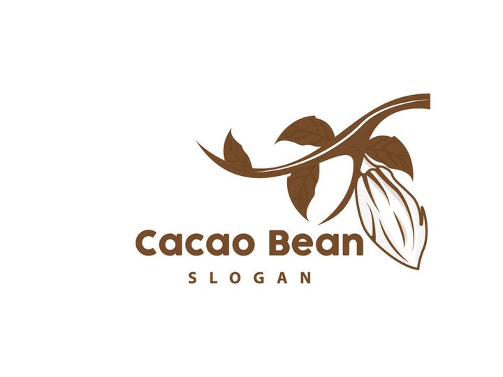 Cacao Logo, Cocoa Fruit Plant Logo