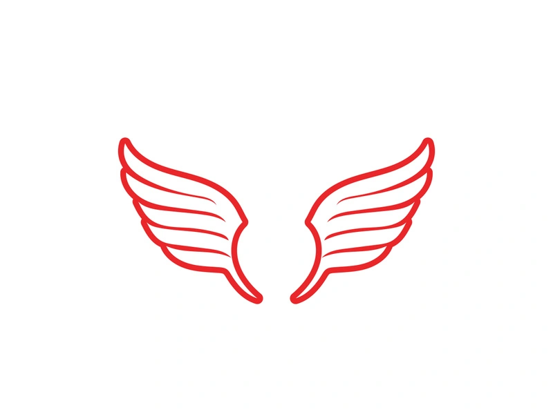 Love wing  Logo and symbols Vector Template