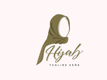 HIjab Logo, Fashion Product Vector Brand, Muslim Women Hijab Boutique Design preview picture