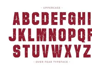 Over Fear - Condensed Display Font