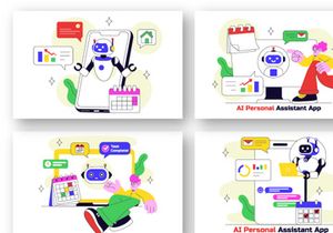 10 AI Personal Assistant App Illustration
