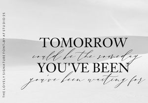 The Lovely - Signature Font