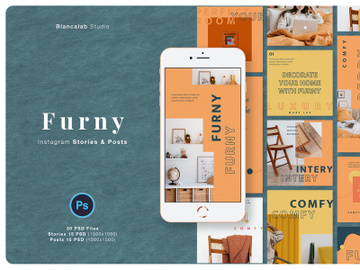 FURNY Instagram Pack | PSD preview picture
