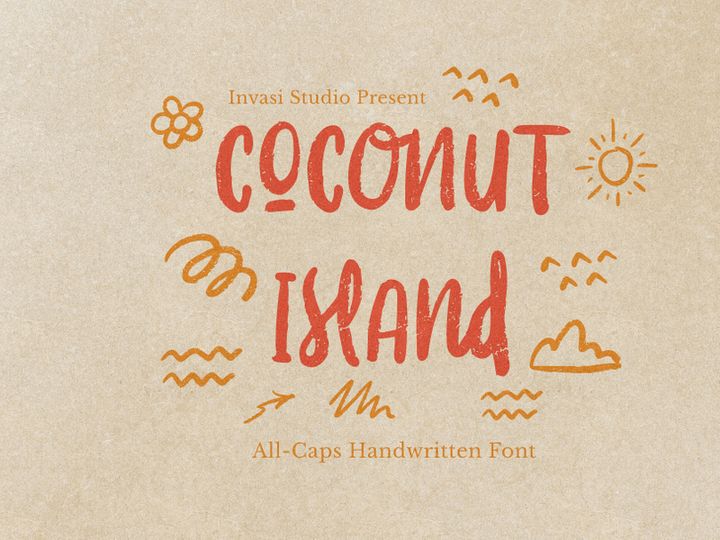 Coconut Island | Display Font preview picture