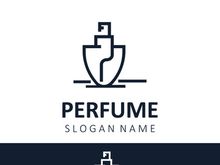 Luxury Perfume logo image cosmetic fragrance shop and business vector design