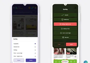 Multi Service Mobile App Sortby UI Kit
