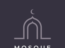 Unique,modern and creative luxury mosque logo with monogram.Logo for islamic,ramadan,company.