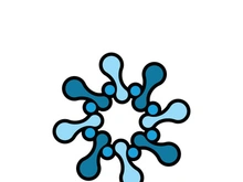 Molecule symbol logo template vector illustration design