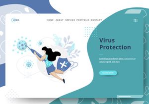 Medical Online sets Illustration