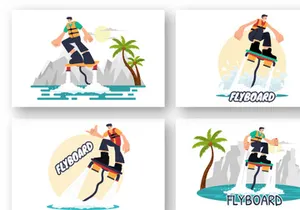 9 Flyboard Sport Illustration