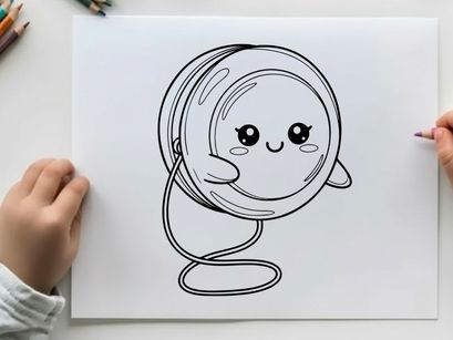 Cute smiling light bulb idea concept vector illustration