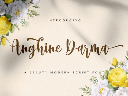 Anghine Darma - Modern Script Font