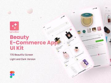 Let's Glow - Beauty E-commerce App UI Kit preview picture