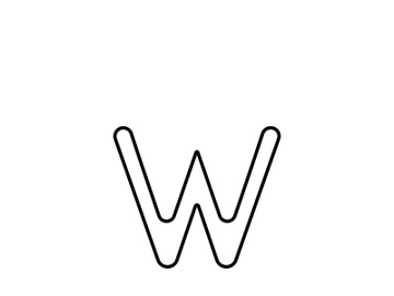 W Letter Logo Template preview picture