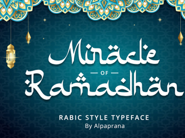 Miracle Ramadhan - Arabic Style Font preview picture