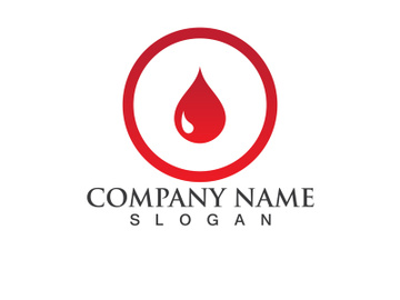 Blood drop donor vector icon preview picture