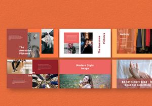 Hot Color Powerpoint Template