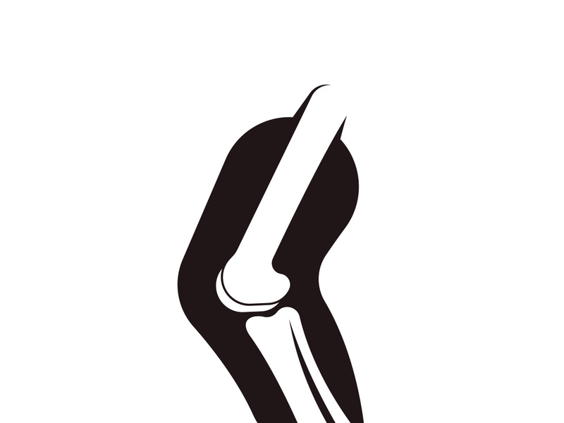 Joint bones vector logo design for orthopedic clinics and diagnostic centers