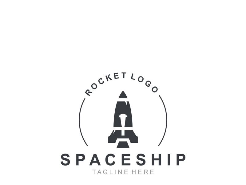 Rocket Logo Design template technology Design Concept, Creative Symbol