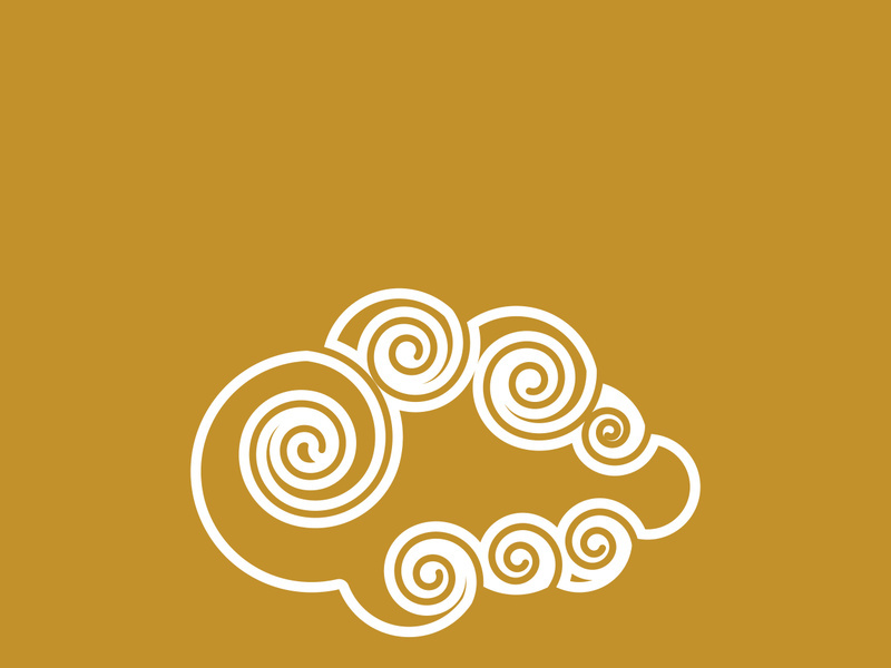 Chinese Cloud template vector icon illustration