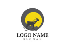 Goat logo template vector icon illustration design