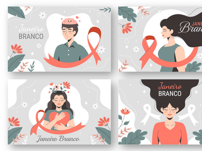 13 Janeiro Branco Illustration