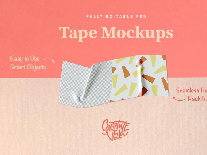 Free Washi Tape PSD Mockups