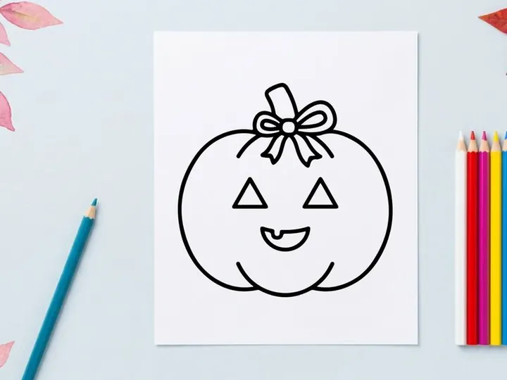 Hand drawn gift box with bow and smiley face. Cute holiday present doodle illustration for festive designs.