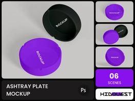 Ashtray Plate Mockup preview picture