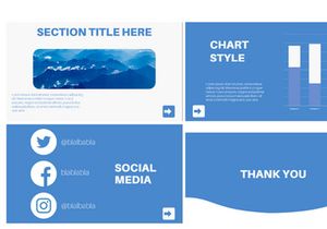 Blu Presentation template