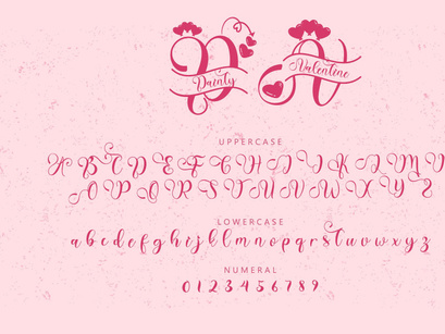 Dainty Valentine Monogram