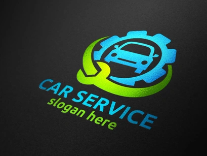Letter G - Car Service Repair Logo