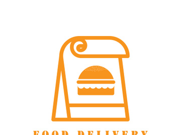 Food delivery catering fast food logo vector icon preview picture
