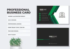 Business Card Template Bundle 5 Color