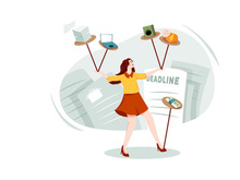 Multitasking Woman Illustration