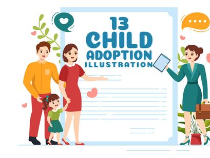 13 Child Adoption Agency Illustration